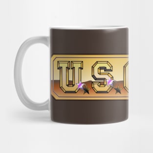 Retro Video Games US Gold Logo Mug